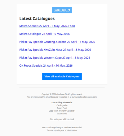 Latest Specials & Catalogues - 28.04.2026