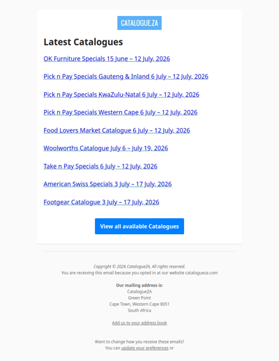 Latest Specials & Catalogues - 06.07.2026