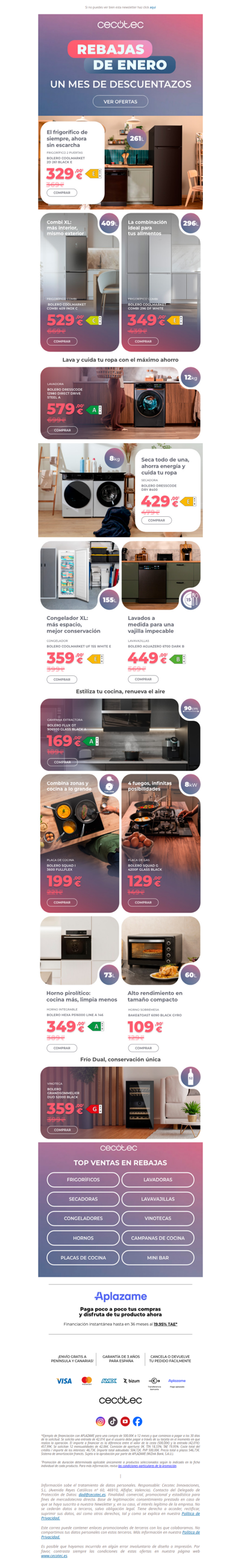 Rebajas de enero 💥 Electrodomésticos virales con DESCUENTAZOS