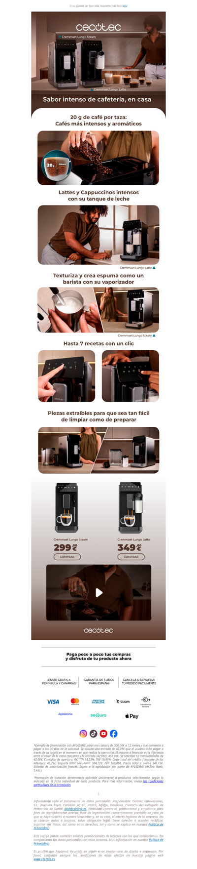 Cremmaet Lungo Steam: el placer del buen café 🤎☕