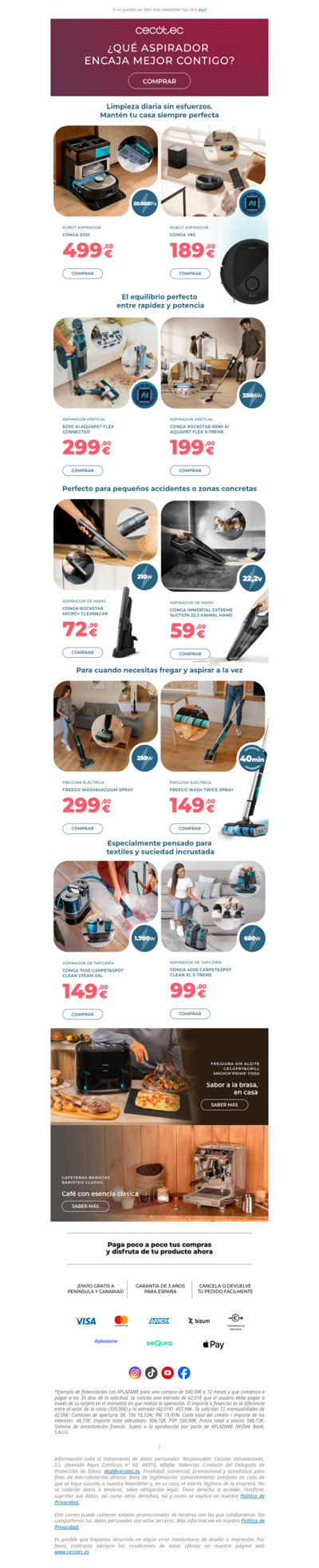 Haz match con tu aspirador ideal en un click 💘