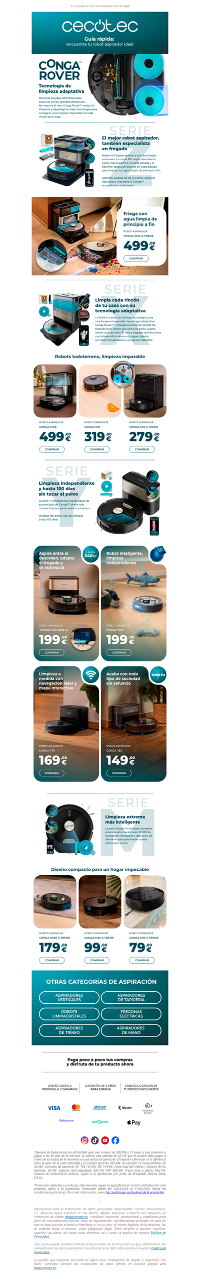 Encuentra tu robot aspirador en un click ⚡