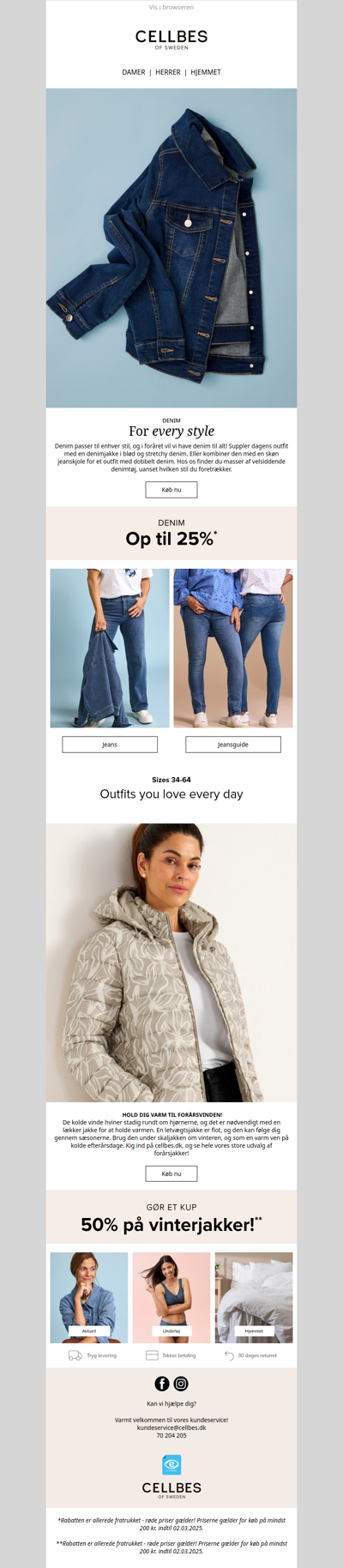 Op til 25% på denim