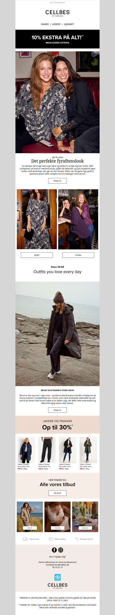 Stilfuldt, behageligt og festligt: Udforsk vores festtøj!