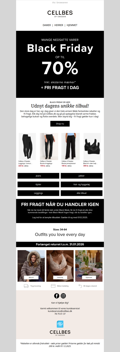 Sidste chance for at få fri fragt på dit køb!