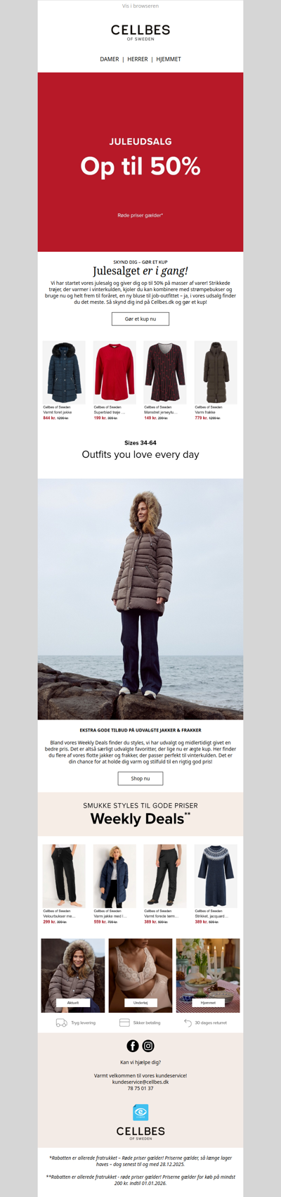 Gør et kup i vores julesalg!