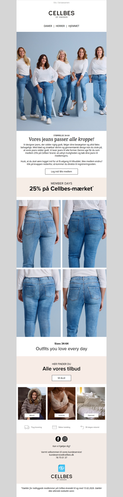 Vi har jeans til alle former!