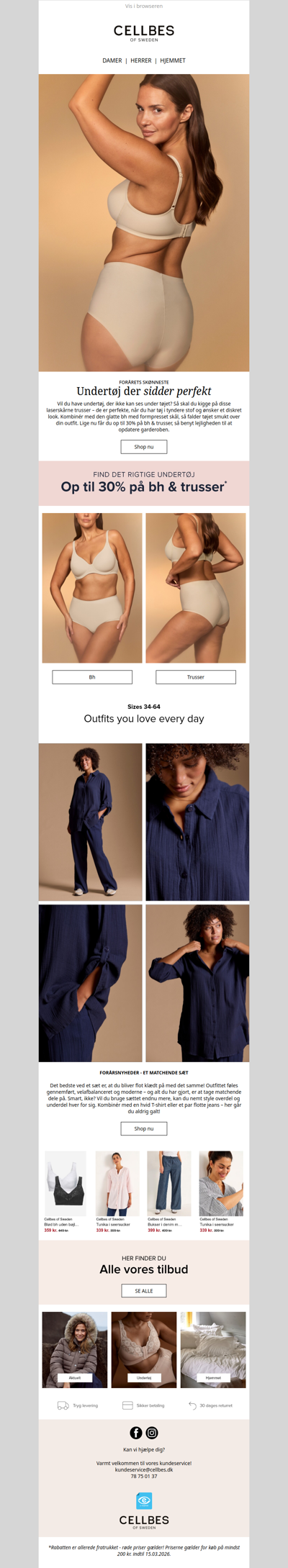 Bh & trusser: Op til 30% rabat