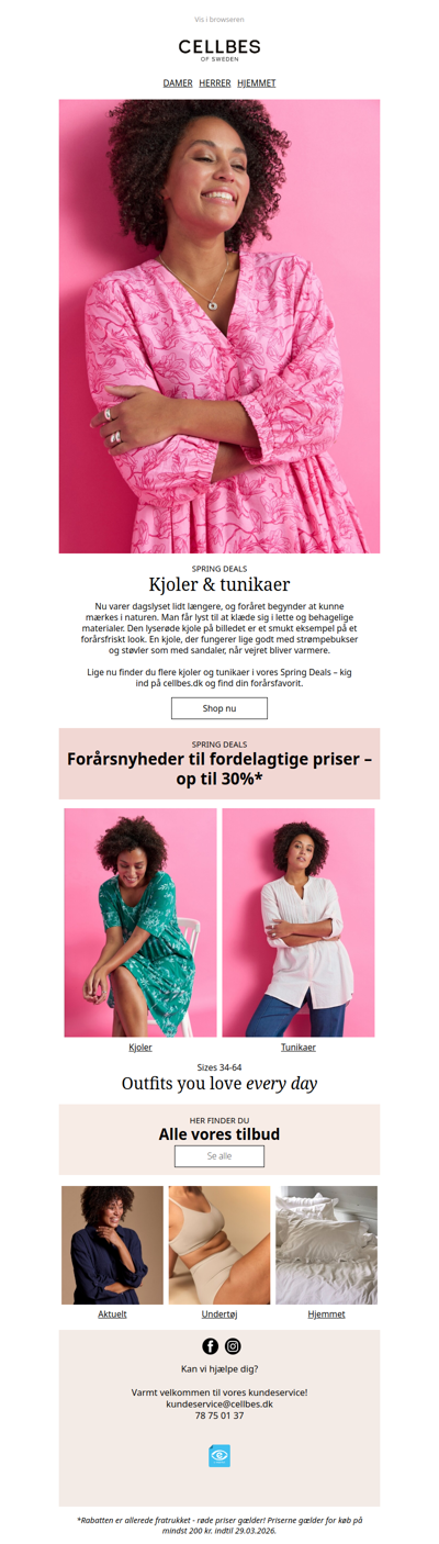 Superpriser! Forårsnyheder op til 30%