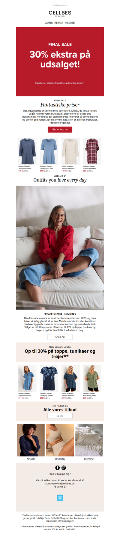 Final Sale: 30% ekstra på udsalget!