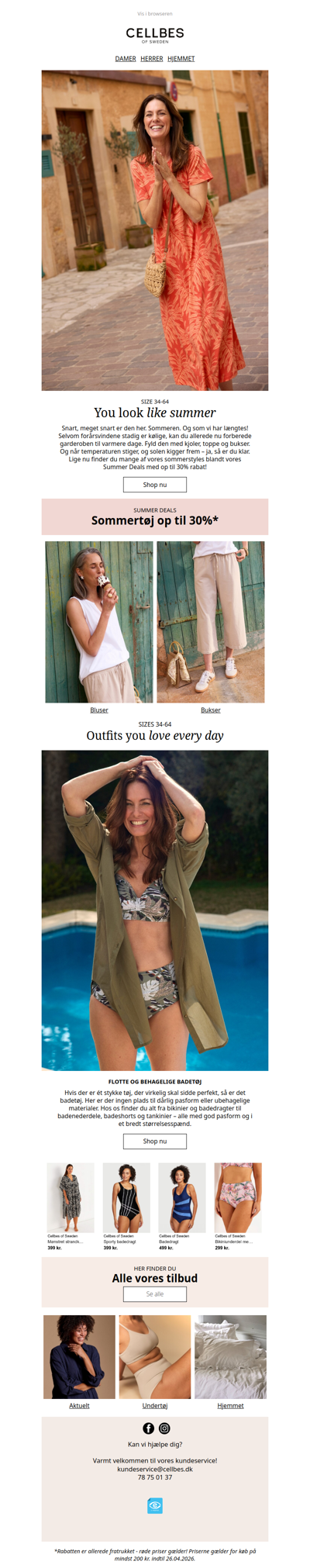 Summer Deals: Op til 30% på sommertøj!