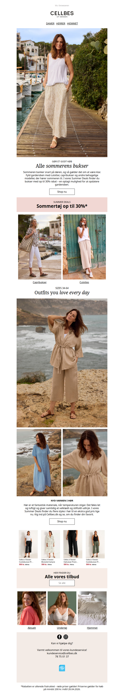 Op til 30% på sommerens bukser!