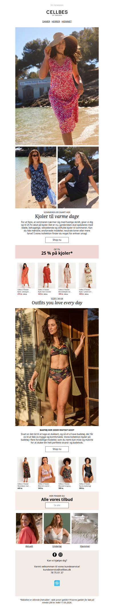 Op til 25 % på kjoler!