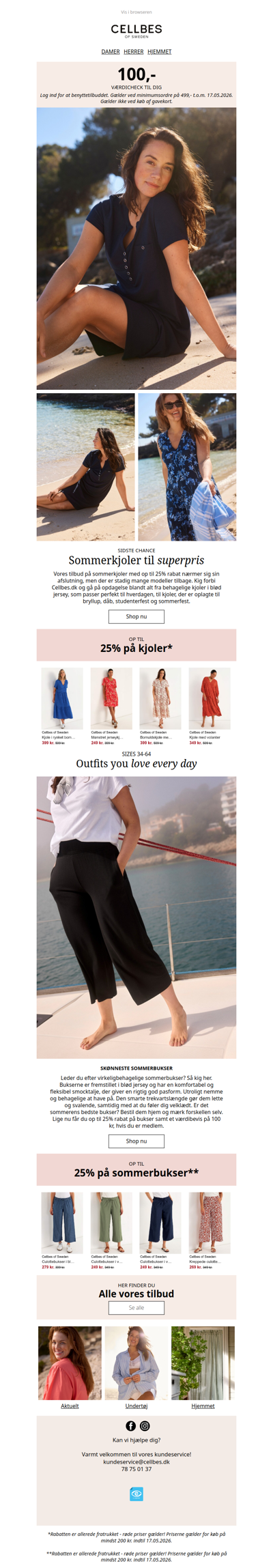 Sidste chance! Op til 25% på sommerkjoler