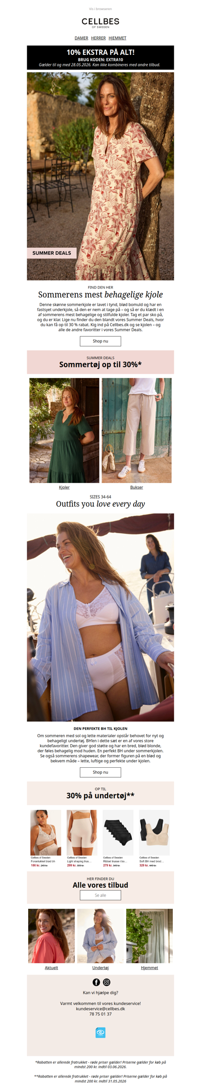 Summer Deals: Op til 30 % på sommertøj + 10% ekstra på alt!