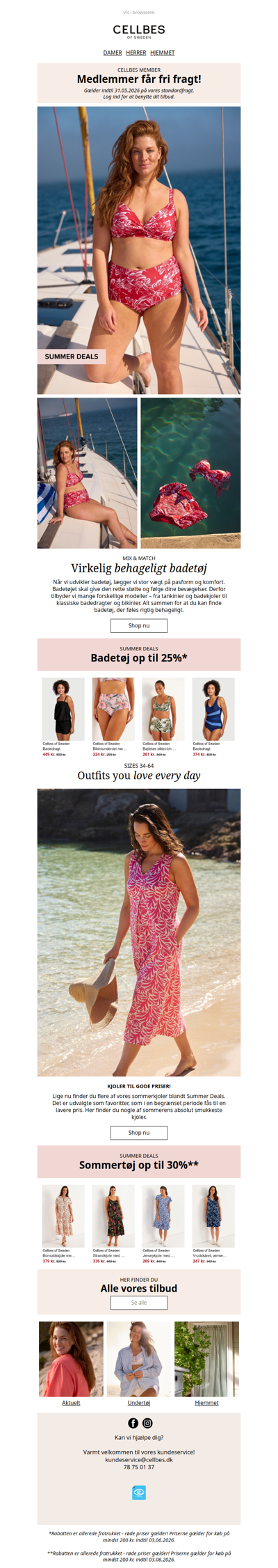 Fri fragt! Shop sommerens badetøj: Op til 25 %