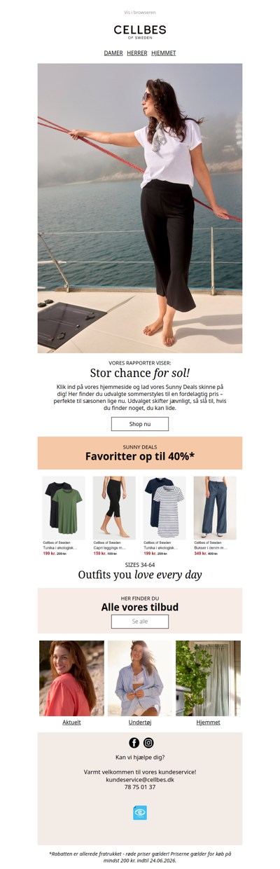 Sommerens bedste bukser finder du blandt vores Sunny Deals!