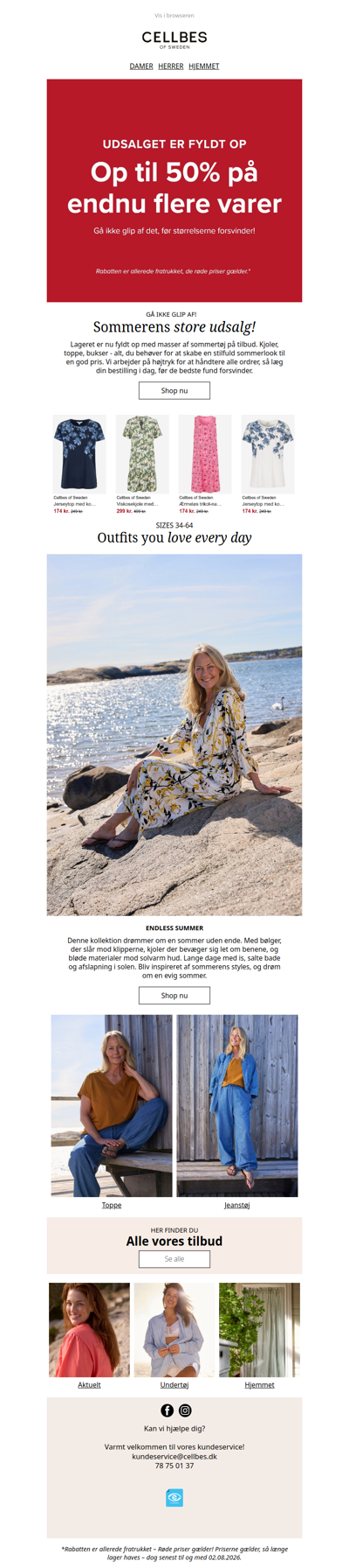 Sommerudsalget er fyldt op igen