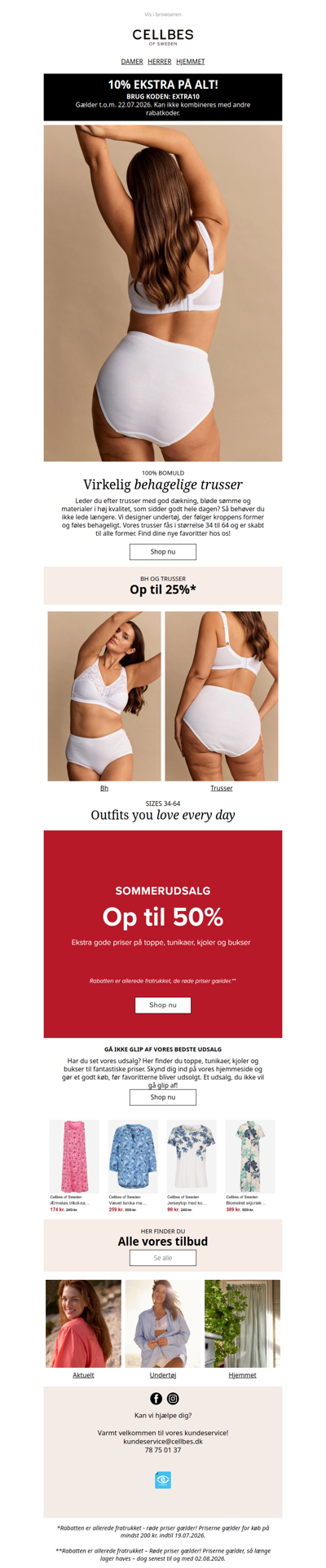 Op til 25% på bh’er og trusser!