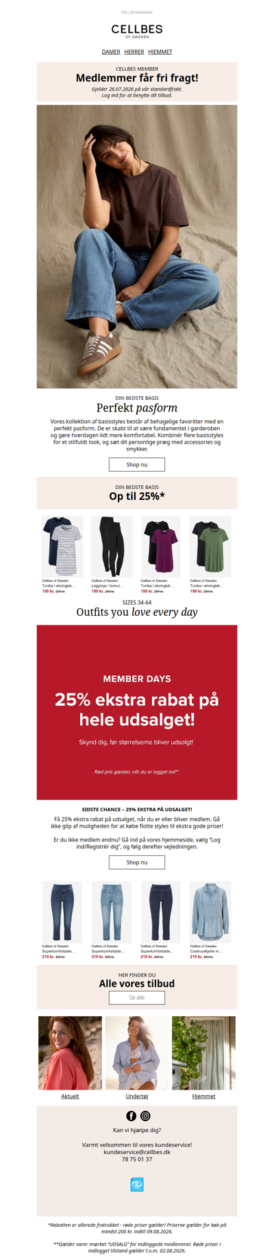 Sidste chance: 25% ekstra på alt på udsalg + Fri fragt!