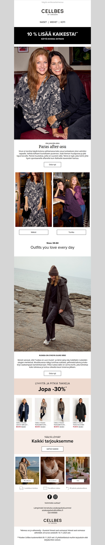 Näyttävää, mukavaa ja juhlavaa: tutustu juhlavaatteisiimme!