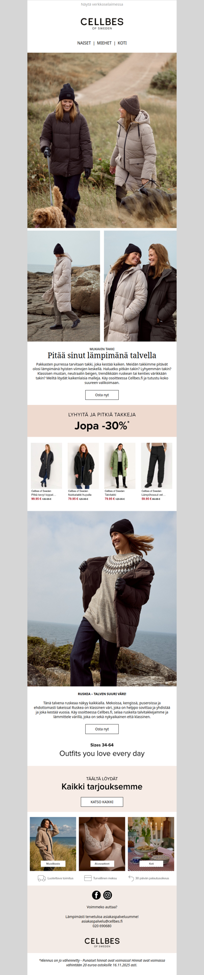 Löydä täydellinen talvitakki