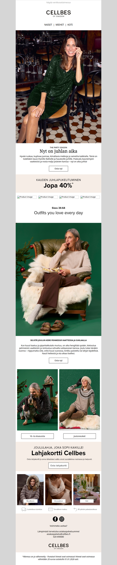 Pukeudu talven juhliin