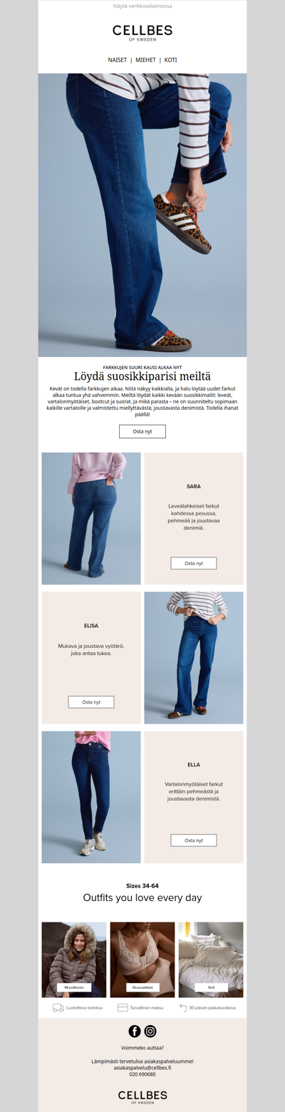 Tutustu kevään farkkimalleihin!