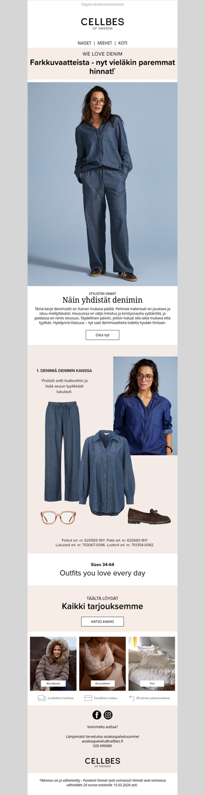 Stylistin vinkit: Näin yhdistät denimin