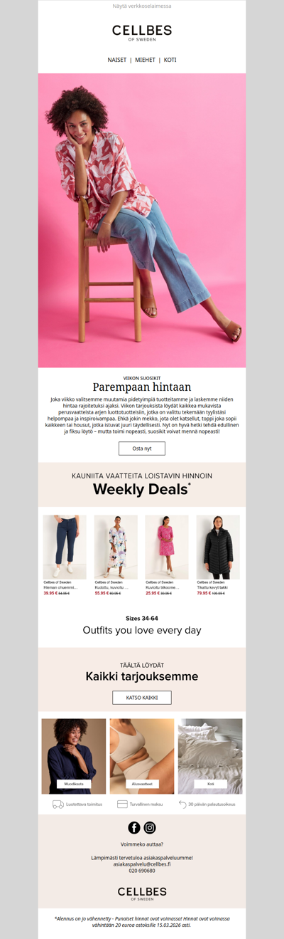 Alennettuja kevät­suosikkeja!