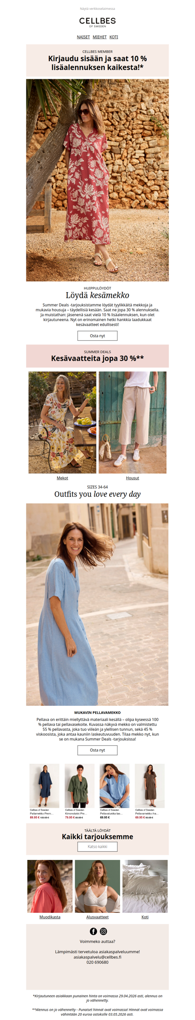 Jäsenet saavat 10 % lisäalennuksen kaikesta!