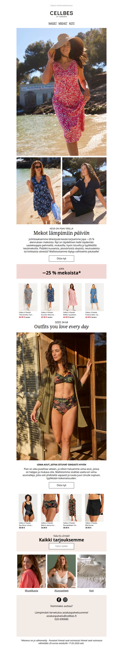 Jopa −25 % mekoista!