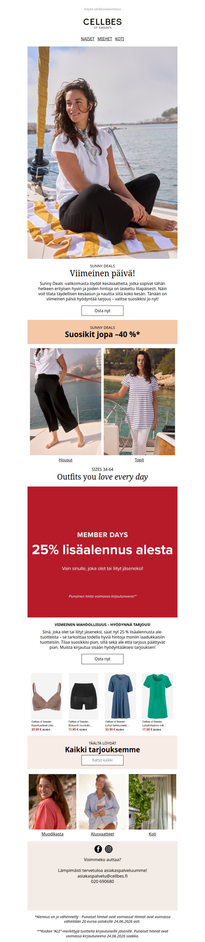 Viimeinen mahdollisuus! 25 % lisäale jäsenille
