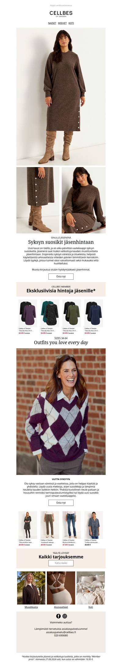 Jäsenhinnat syksyn suosikeille!