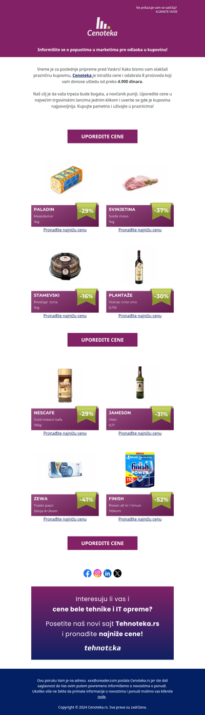 Poslednje pripreme za praznik: Izdvojili smo 8 proizvoda za vas