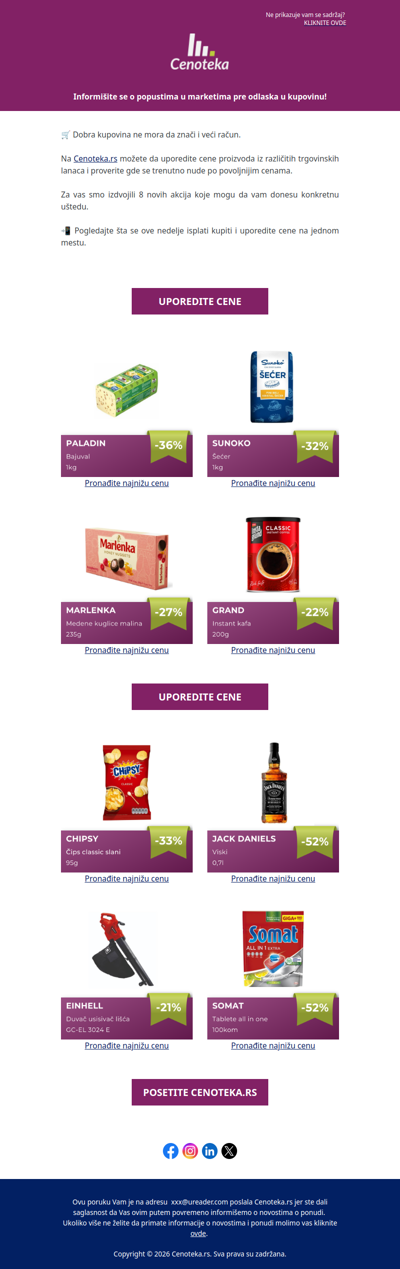 💰 Na ovih 8 proizvoda možete uštedeti 4.729 dinara!