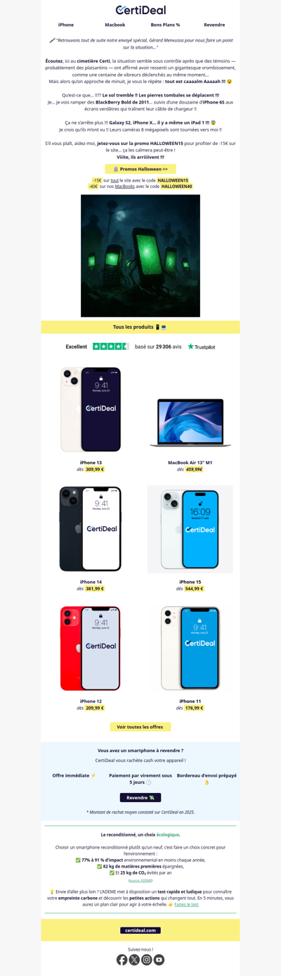 Au cimetière…des smartphones ! 📱🪦