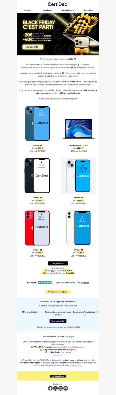 Black Friday : le cheat code de Noël 🎄