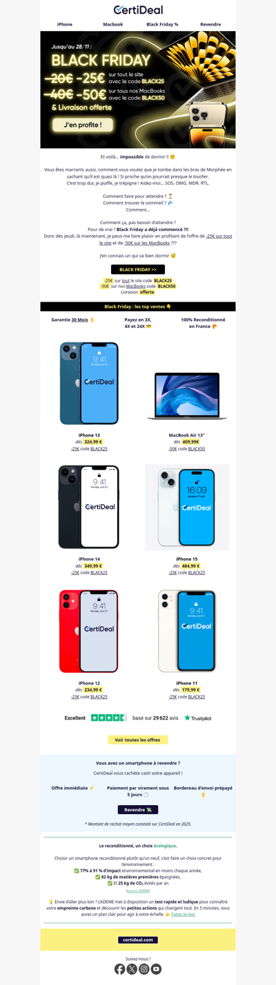 Black Friday : Rendez-vous maintenant ⚫