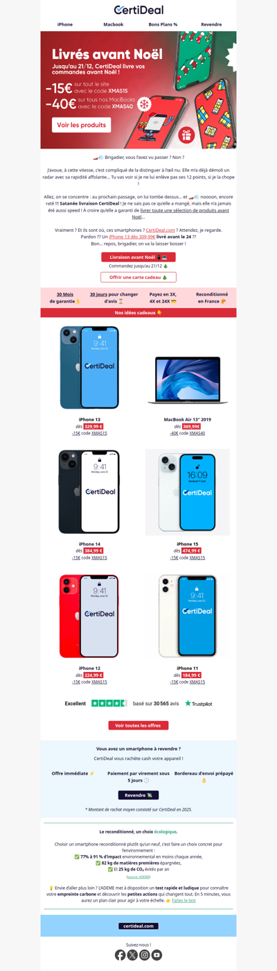 Excès de vitesse 🎅🏻