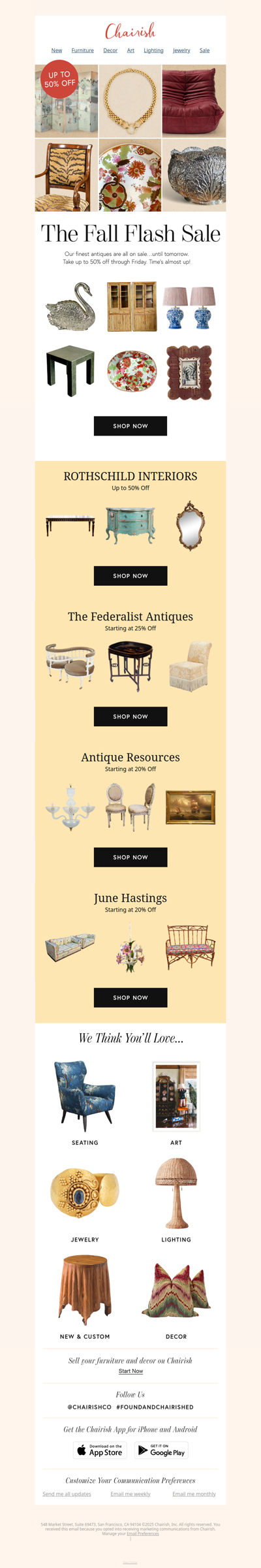 Rare Finds. Rarely On Sale.