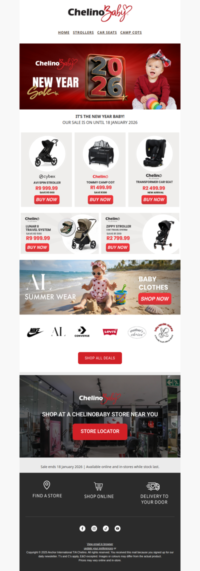 Last chance to shop New Year Deals!