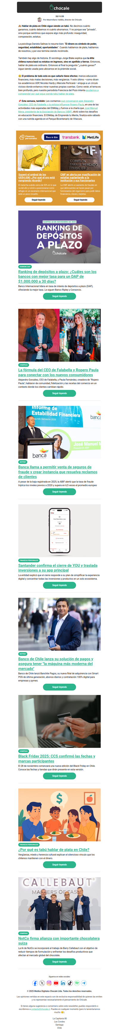 Inbox: ¿Por qué nos cuesta hablar de plata? 🙈