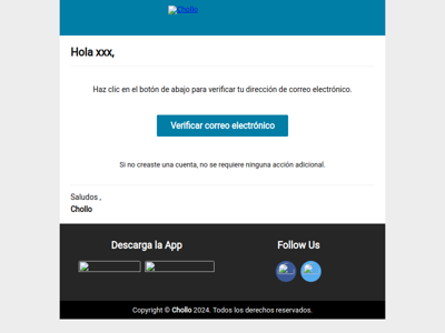Verifica tu dirección de correo electrónico