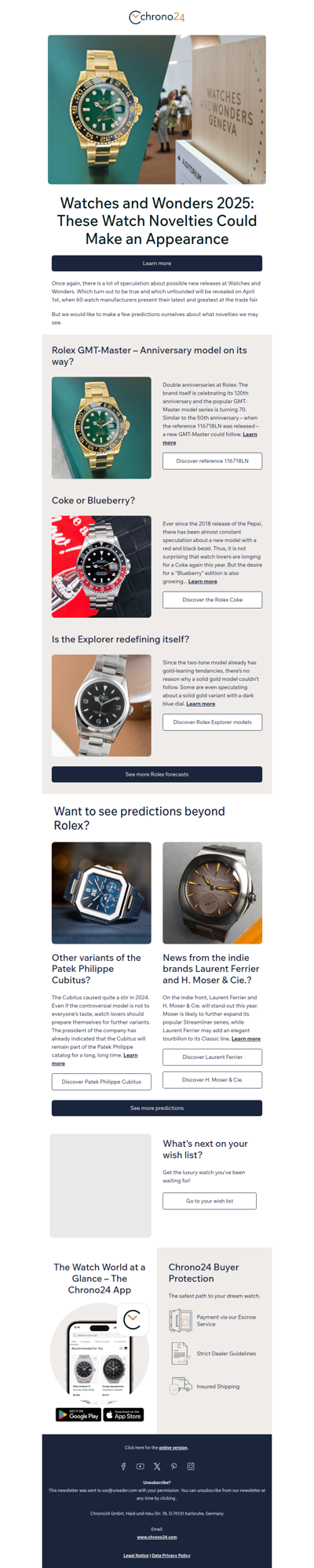 Our Predictions for Watches and Wonders 2025