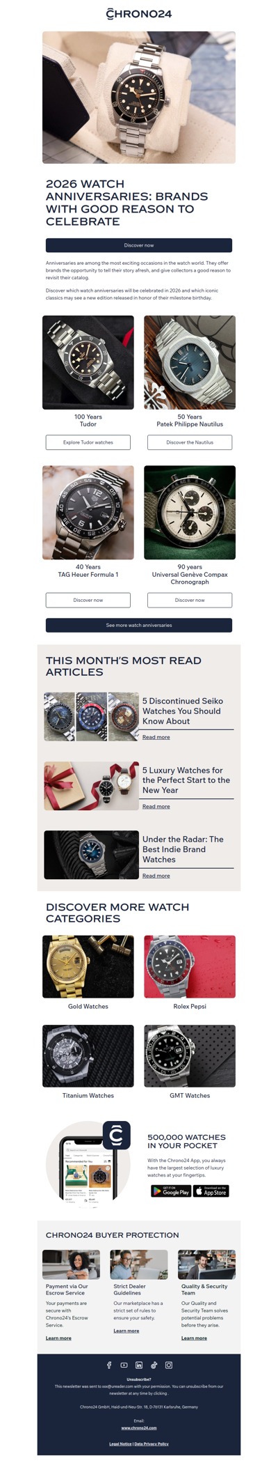 Exciting Watch Anniversaries in 2026