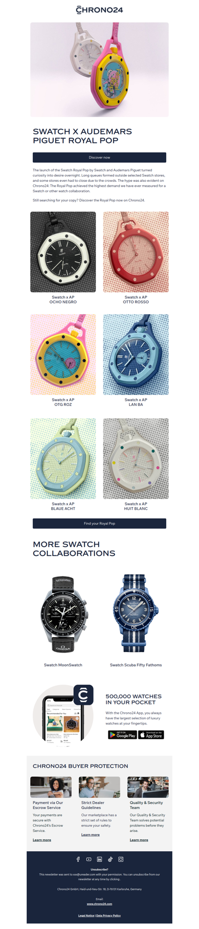 Swatch x Audemars Piguet Royal Pop