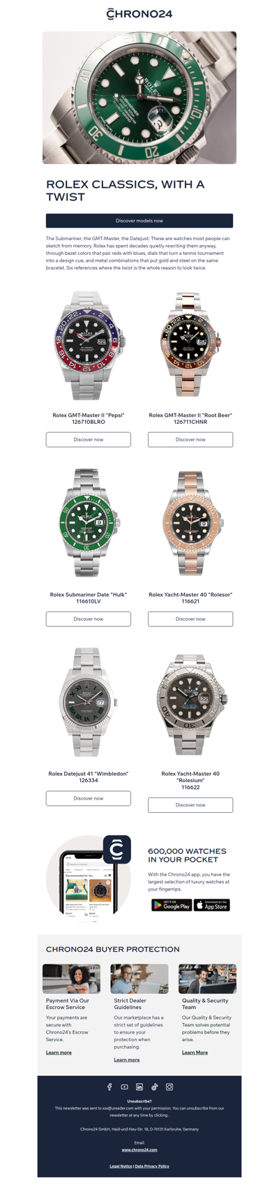 Rolex Classics, With a Twist
