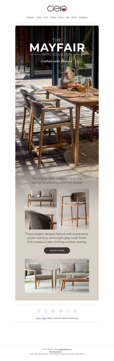 The Mayfair Patio Collection