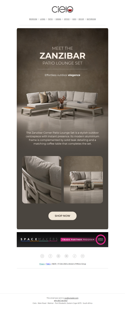 Introducing The Zanzibar Corner Patio Lounge Set